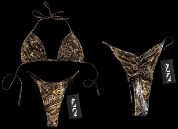 "FLORENCE" Metallic Bronze and Gold Animal Print Bikini COMING SOON!