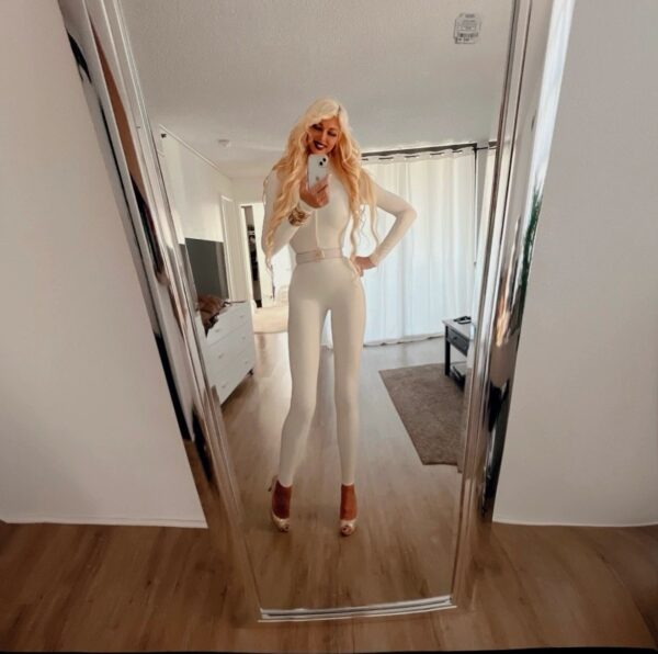 BELLINA BELLA "THE JUMPSUIT" in Cream - Image 2